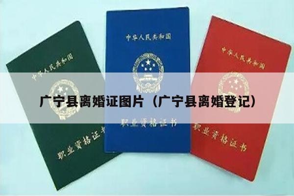 广宁县离婚证图片（广宁县离婚登记）