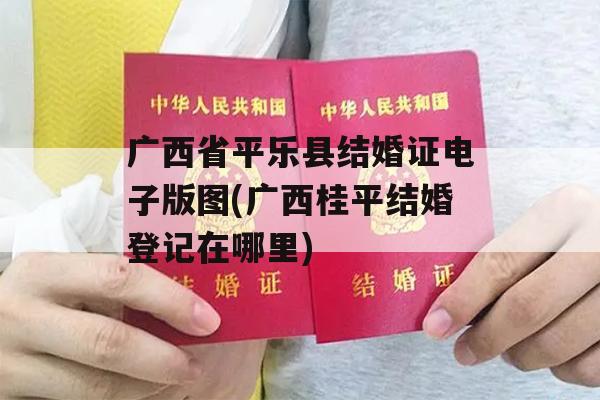 广西省平乐县结婚证电子版图(广西桂平结婚登记在哪里)